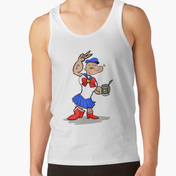 Popeye Sailor Moon Tank Top - Image 4