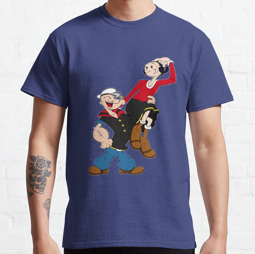 Popeye Carries Little Girl T-Shirt - Image 7