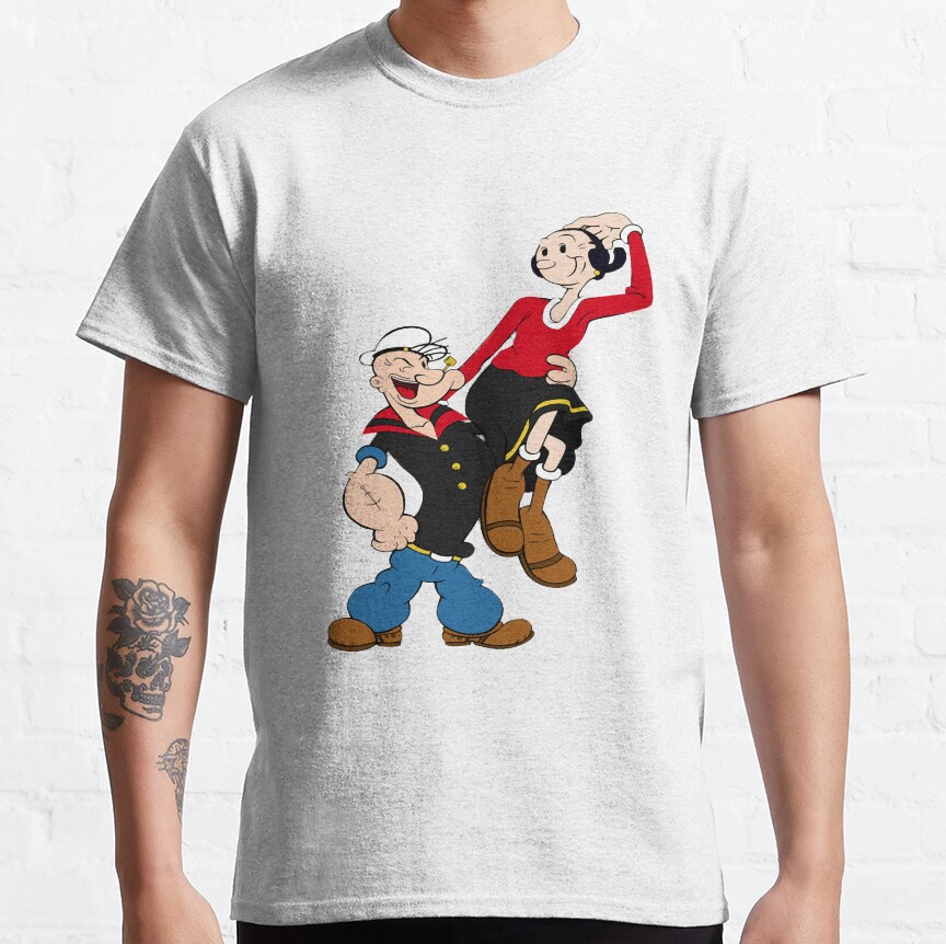 Popeye Carries Little Girl T-Shirt