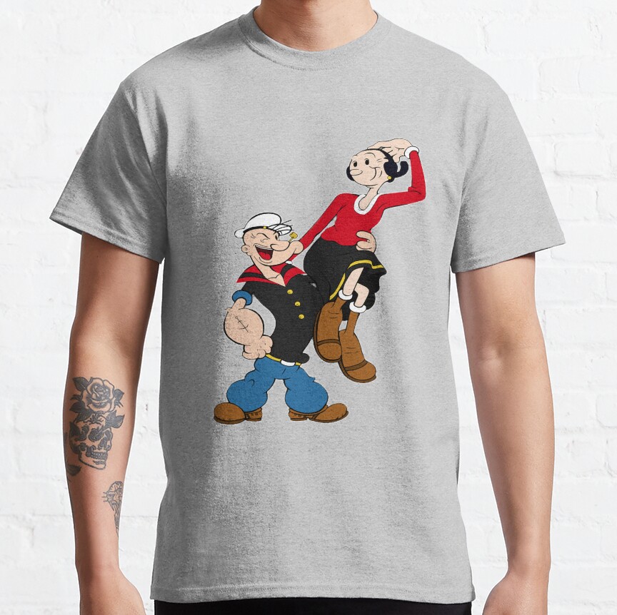 Popeye Carries Little Girl T-Shirt - Image 4