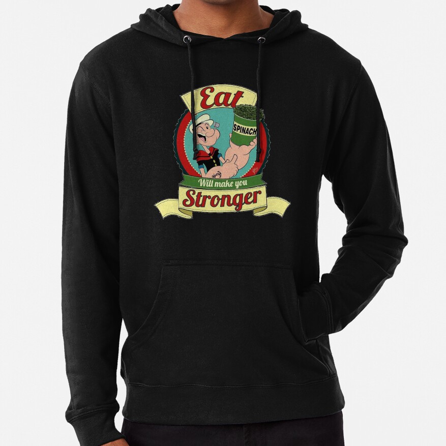 Popeye Spinach Logo Hoodie - Image 4
