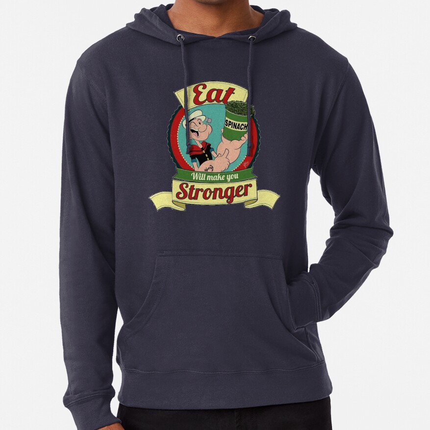 Popeye Spinach Logo Hoodie - Image 6