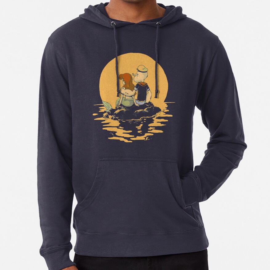 Popeye The Sailor X Ariel The Little Mermaid Hoodie - Image 6