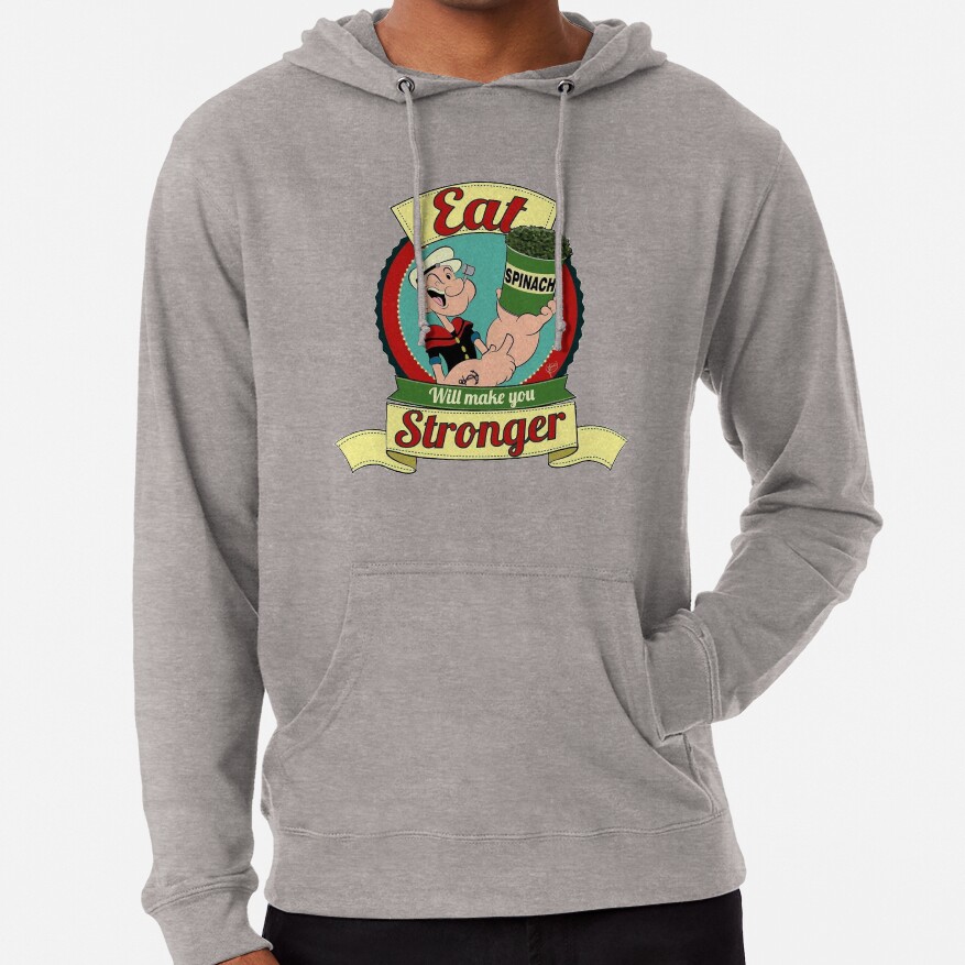 Popeye Spinach Logo Hoodie