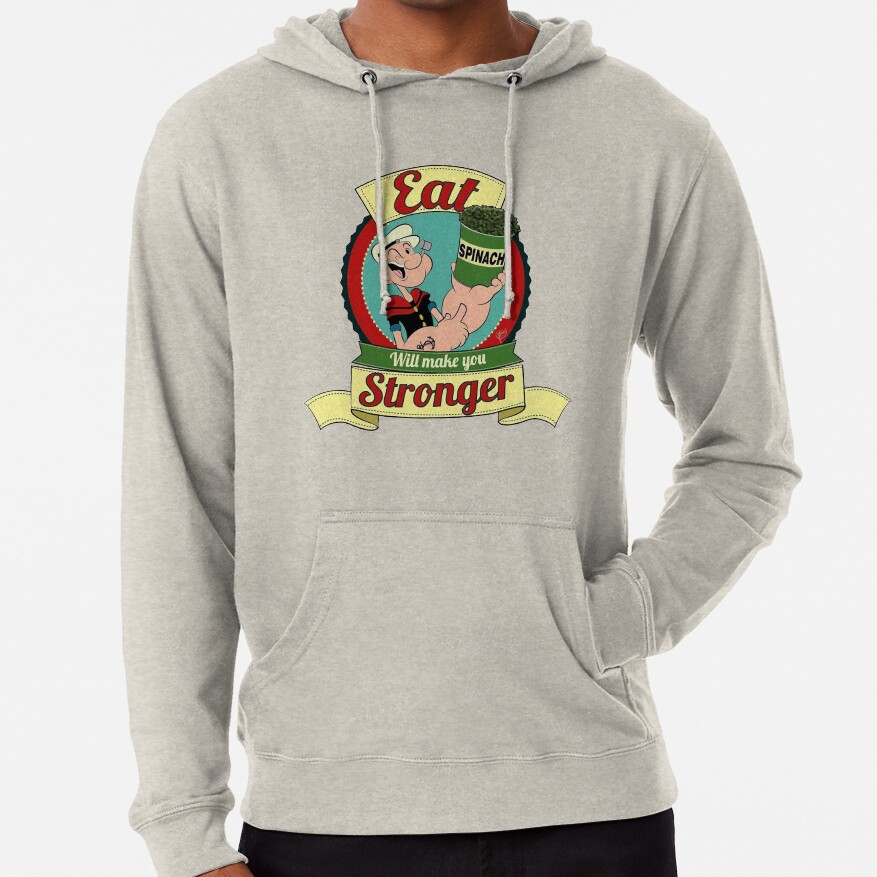 Popeye Spinach Logo Hoodie - Image 2