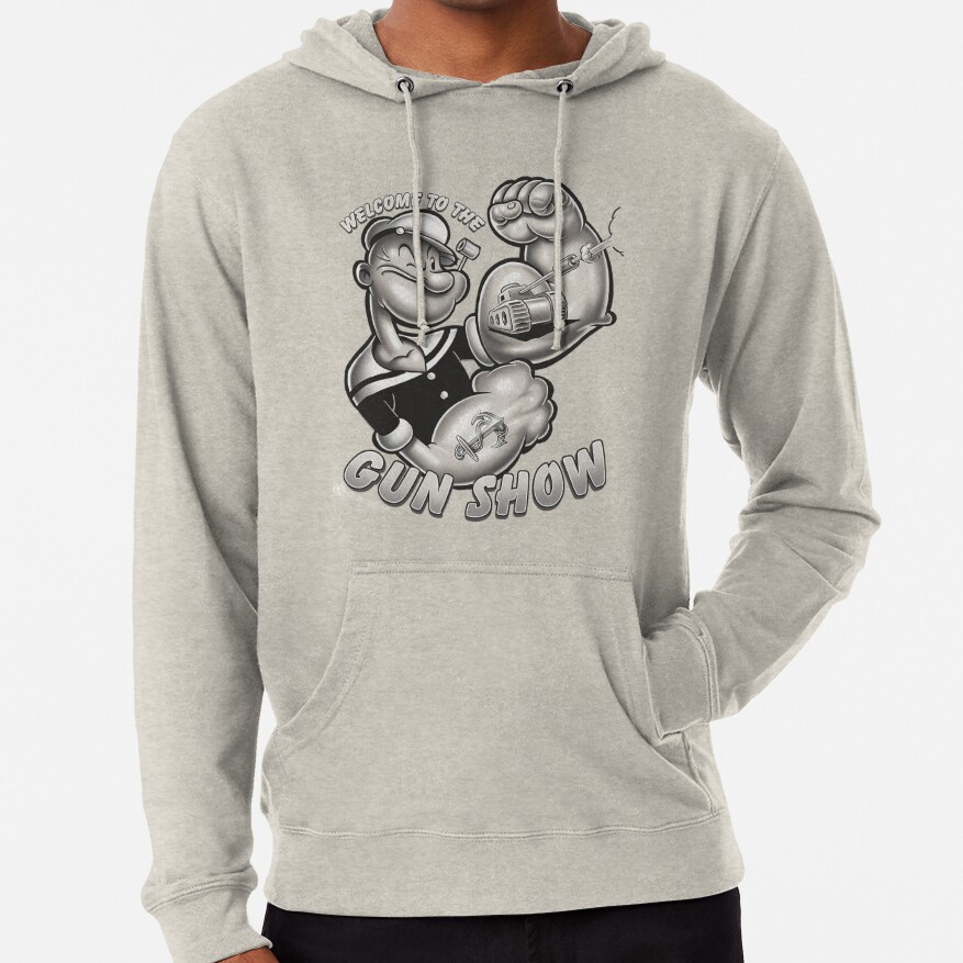Popeye Gun Show Brand A Transparent Hoodie - Image 6