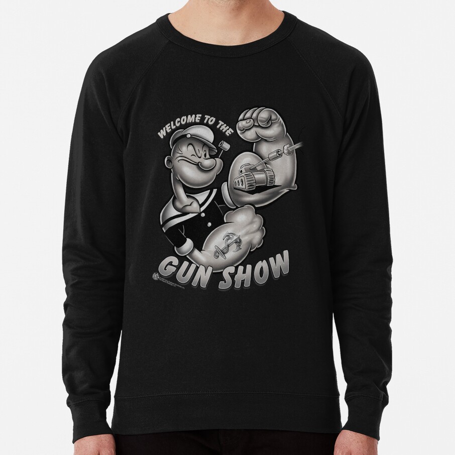 Popeye Gun Show Brand A Transparent Sweatshirt