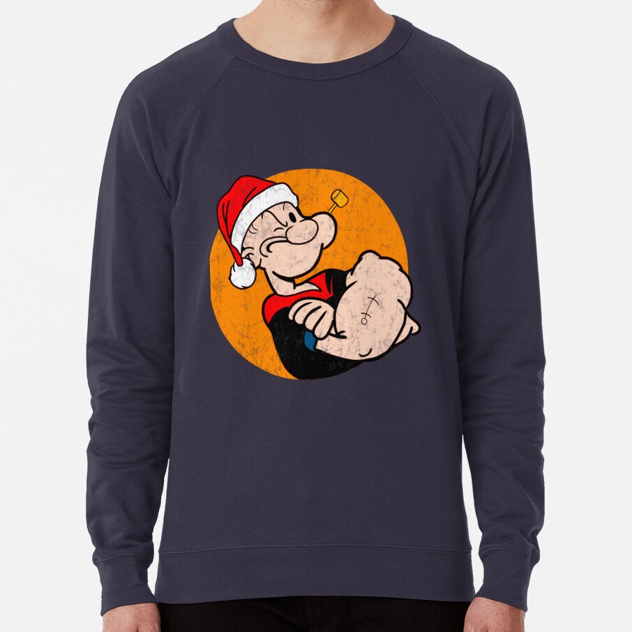 Merry Christmas Popeye Sweatshirt - Image 5