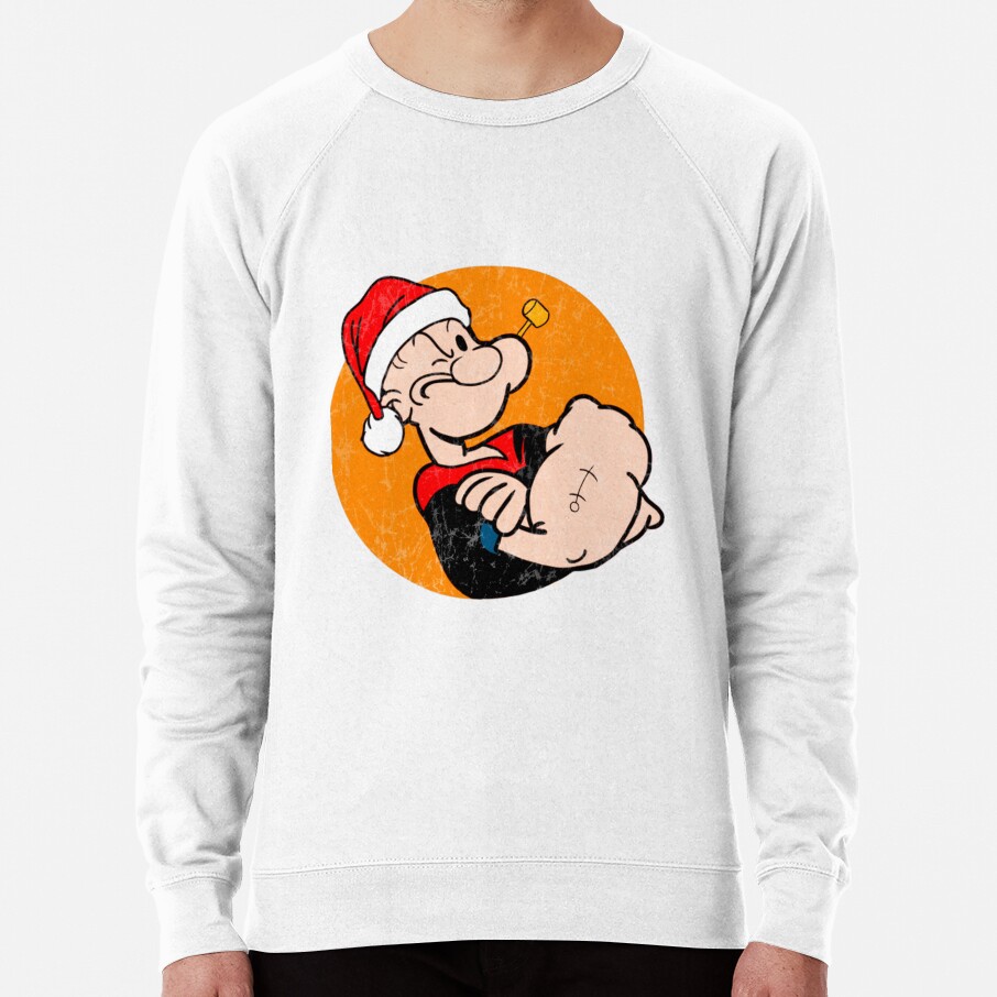 Merry Christmas Popeye Sweatshirt - Image 4