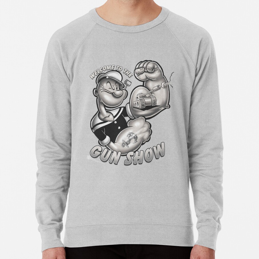 Popeye Gun Show Brand A Transparent Sweatshirt - Image 5