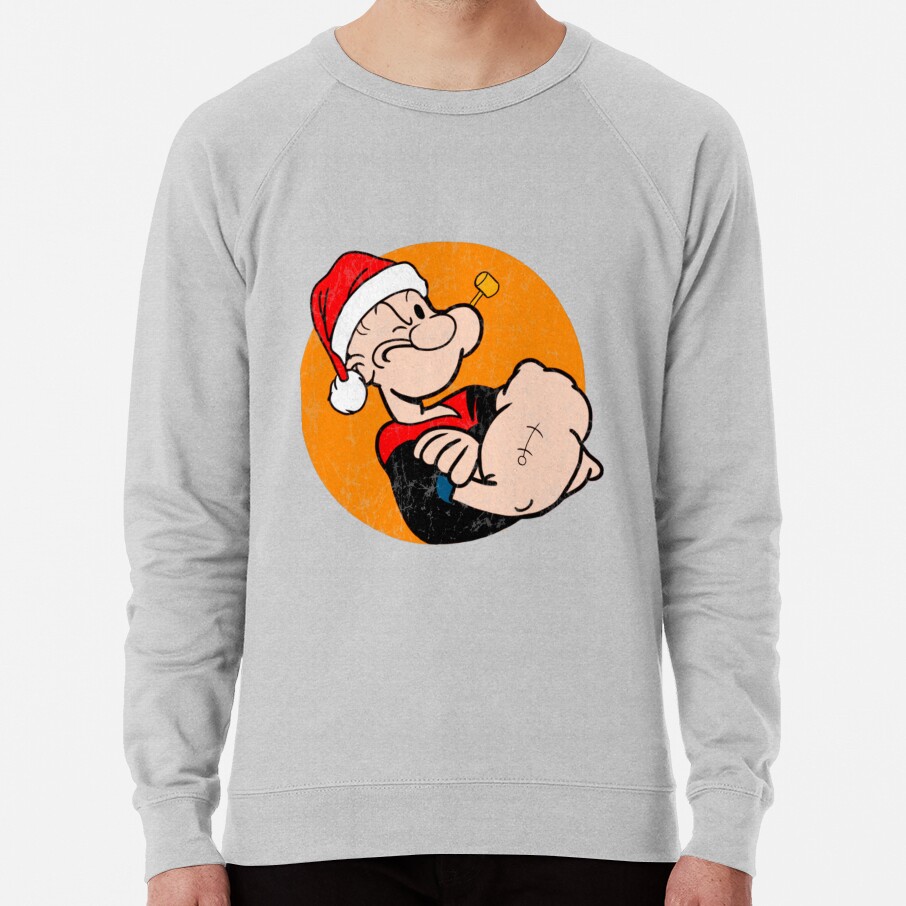 Merry Christmas Popeye Sweatshirt - Image 2