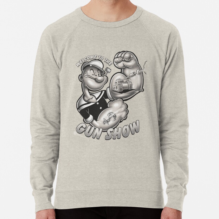 Popeye Gun Show Brand A Transparent Sweatshirt - Image 2