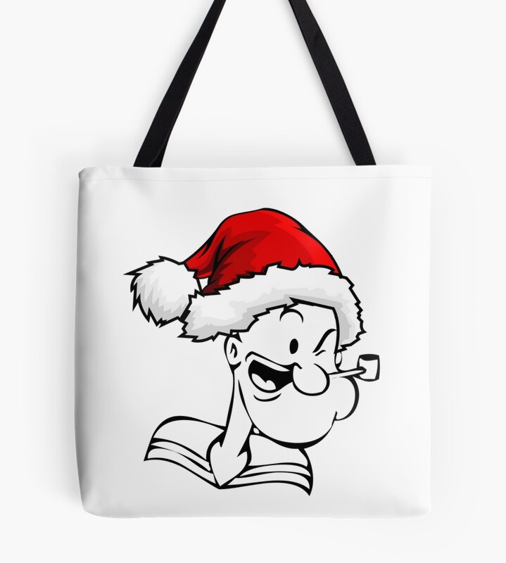 Popeye Christmas Tote Bag