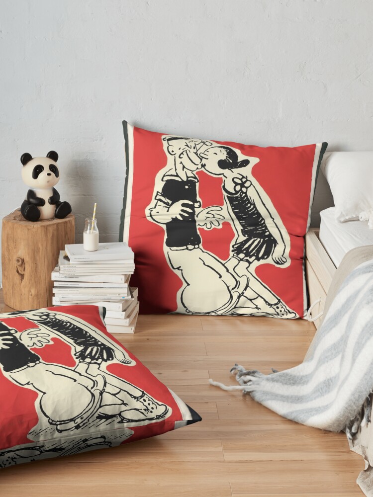 Popeye And Olivia Throw Pillow - Image 2