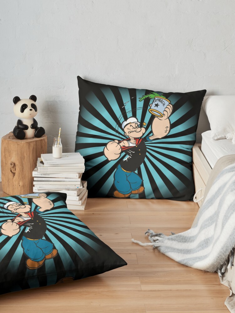 Hot Popeye The Sailor Throw Pillow - Image 2