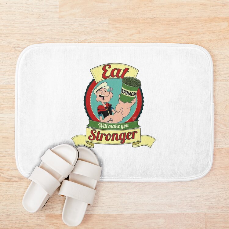 Popeye Spinach Logo Bath Mat - Image 3