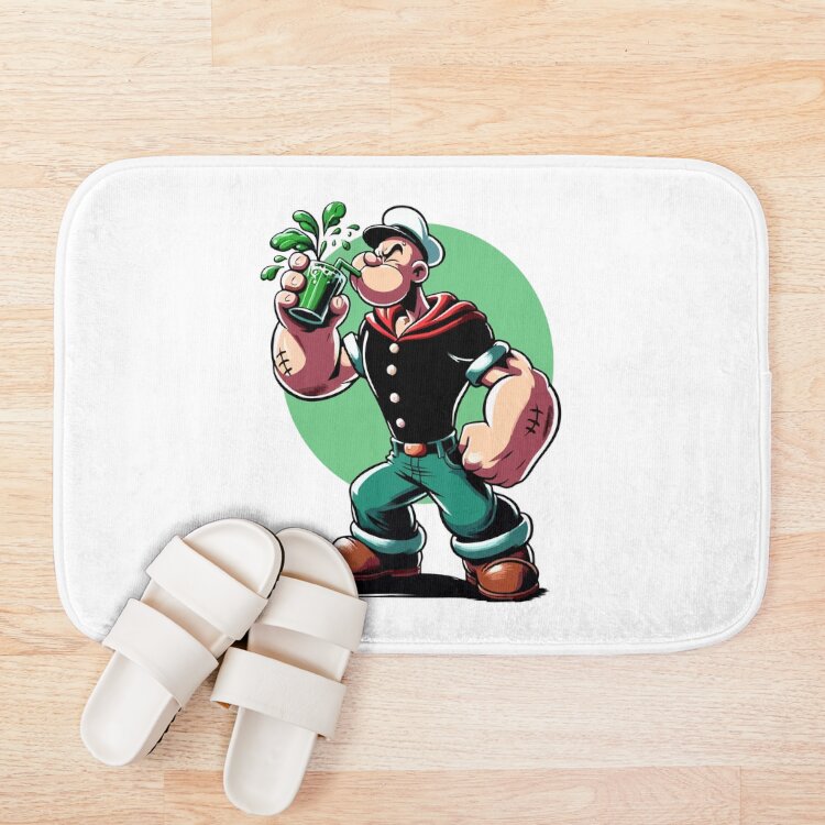 Popeye Spinach Juice Bath Mat - Image 3