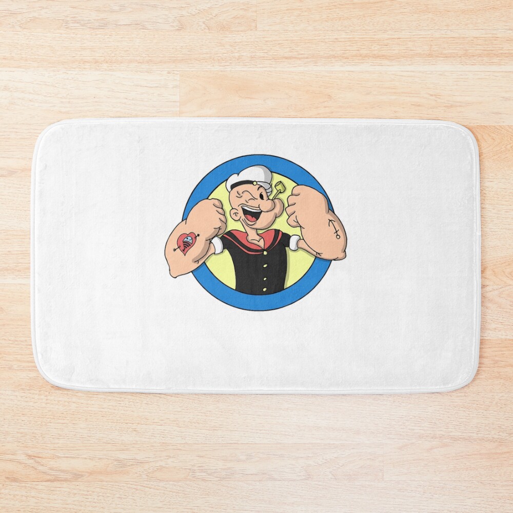 Sticker Boy Strong Bath Mat